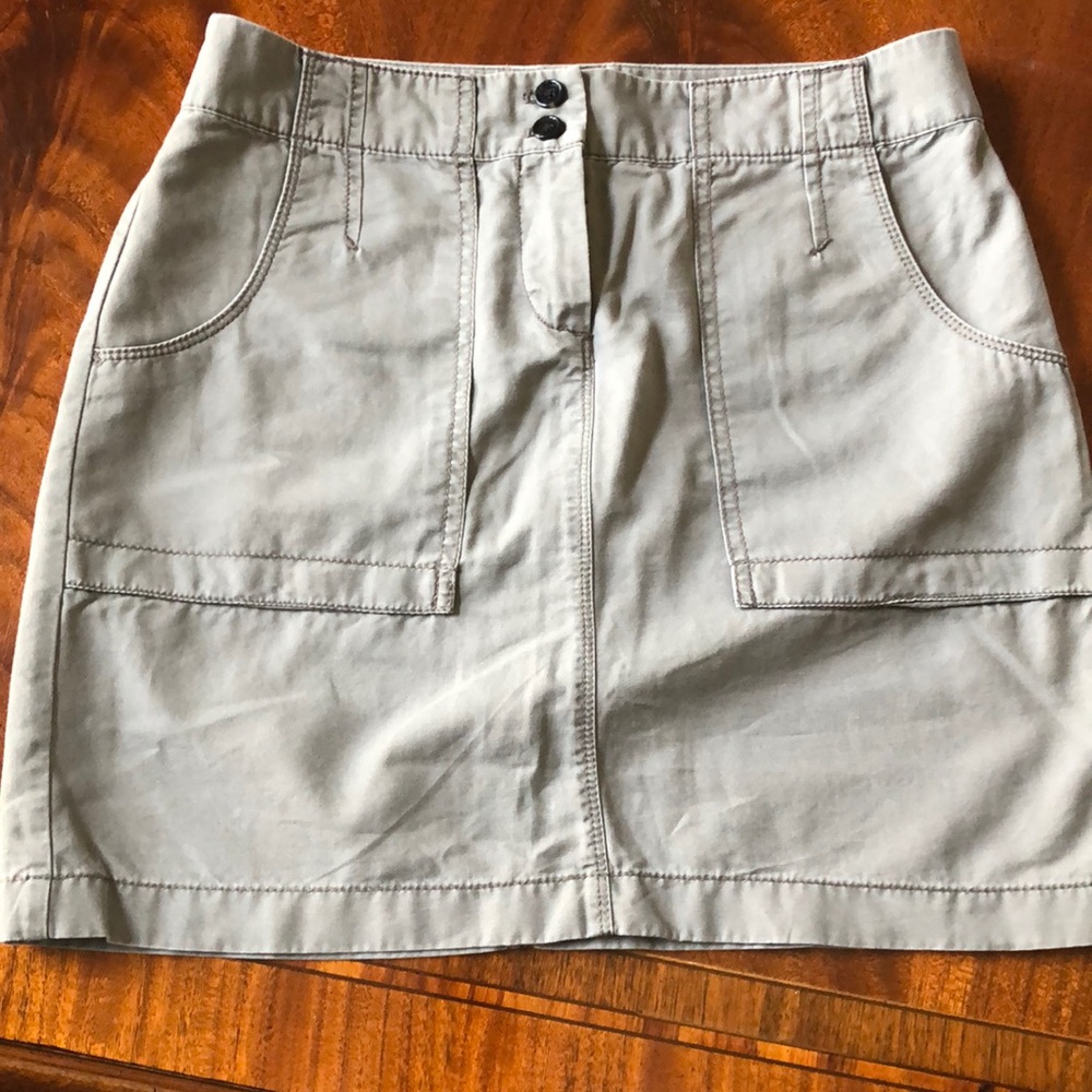 Cotton/Linen light olive Summer Skirt